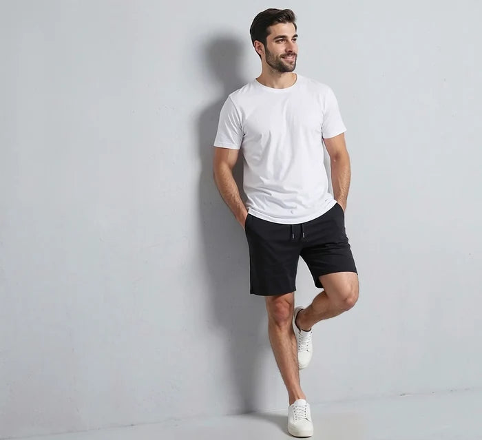 Men’s  Black Casual Shorts - Hinz Clothing