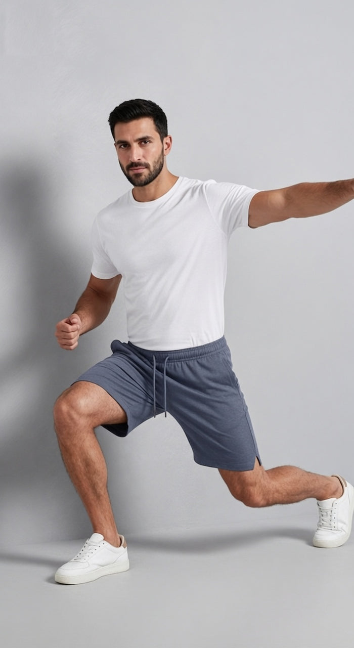 Men’s  Grey Casual Shorts - Hinz Clothing