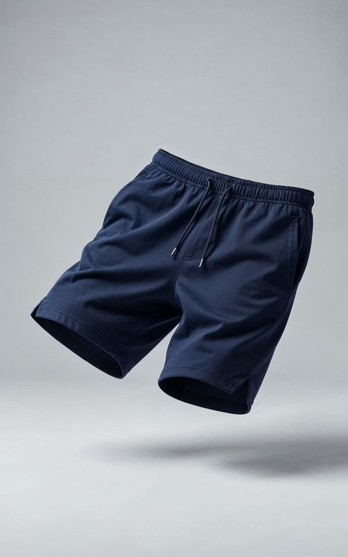 Men’s Navy Blue Casual Shorts - Hinz Clothing