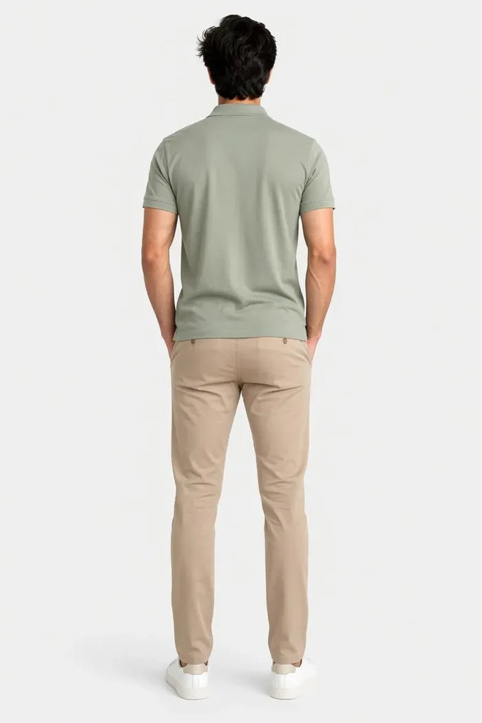 Men's Sage Green Polo Shirt - Hinz Clothing