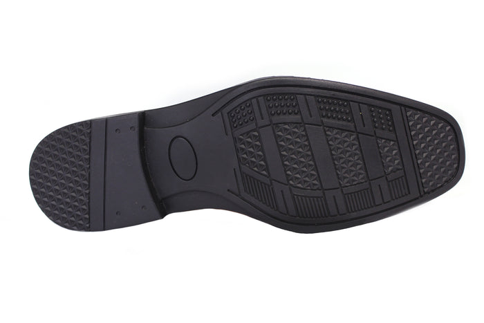 Men's Slip-On Dress Loafers w/ Bit Buckle - Café