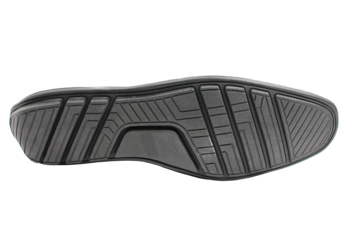 Men's Slip-On Velvet Loafers w/band - Black
