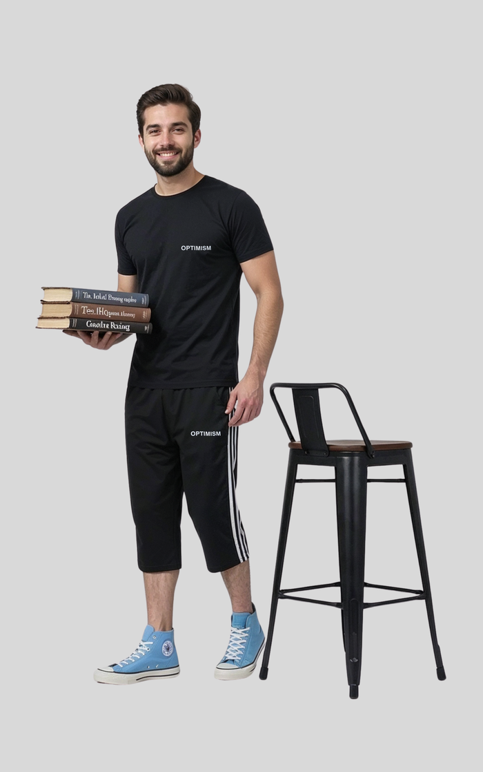 Men’s Shirt & Short  Set ( Optimism Print ) - Hinz Clothing