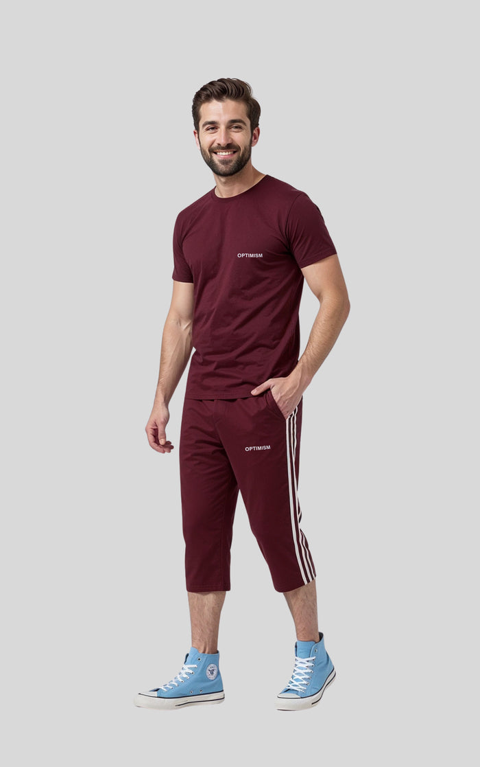 Men’s Shirt & Short  Set ( Optimism Print ) - Hinz Clothing