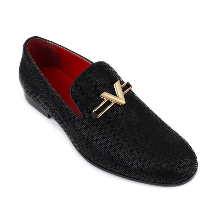Men's Velvet Patterned Loafers