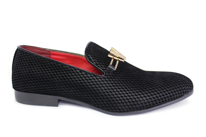 Men's Velvet Patterned Loafers