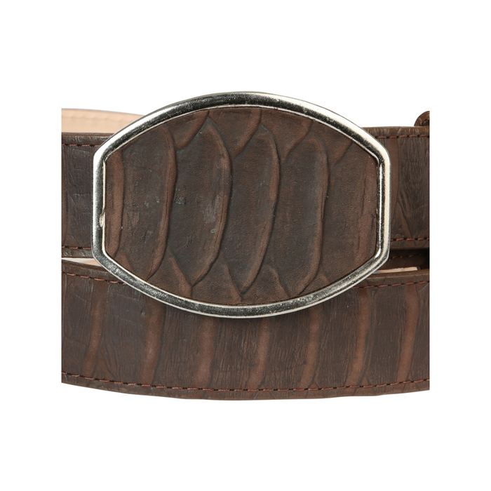 Men’s Western Belt El General Imitation Python - Brown