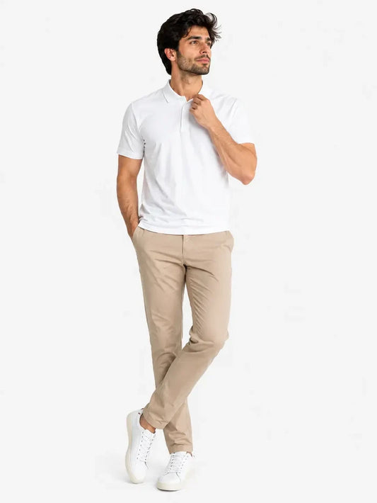 Men's White Polo Shirt