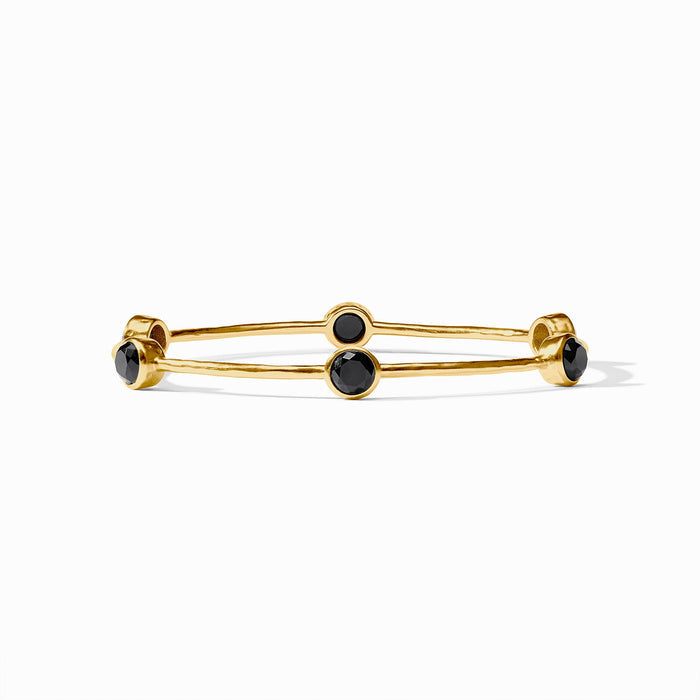 Milano Bangle Luxe Obsidian Black Gold