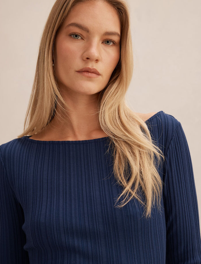 Minka Rib Boat Neck Top Forever New