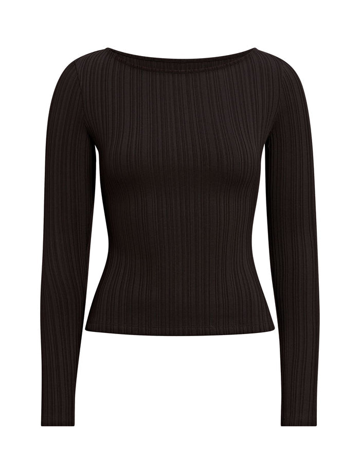 Minka Rib Boat Neck Top Forever New