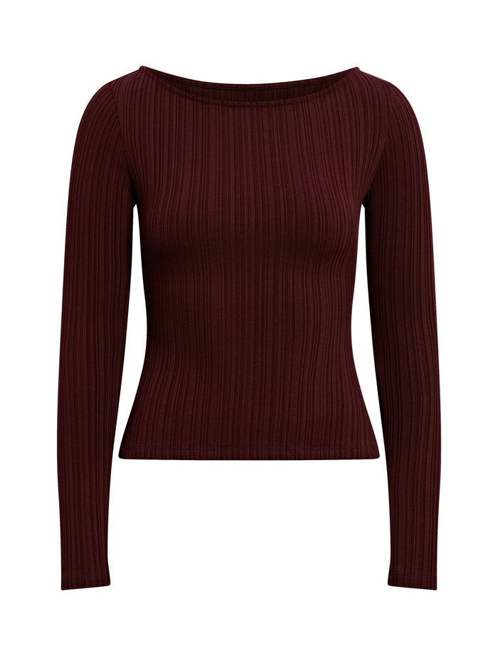 Minka Rib Boat Neck Top Forever New