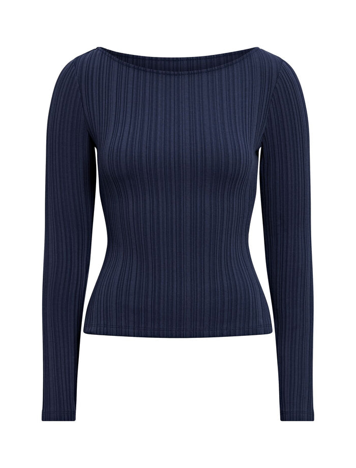 Minka Rib Boat Neck Top Forever New
