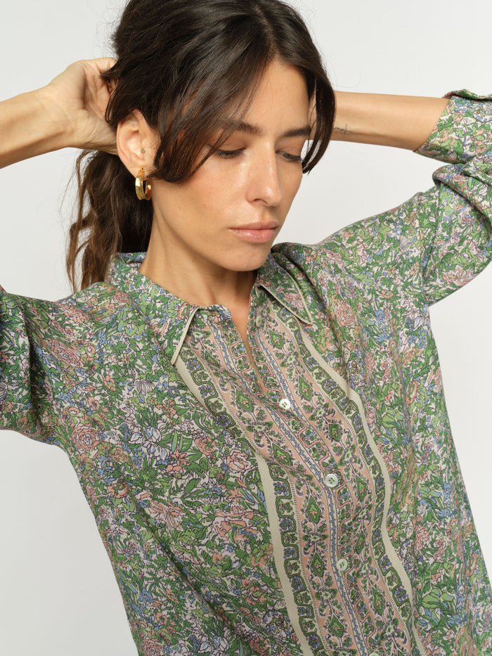 MMKana Flowish Orchid Shirt