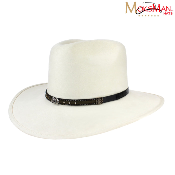Moksman Charlie Suede Hat - Hueso