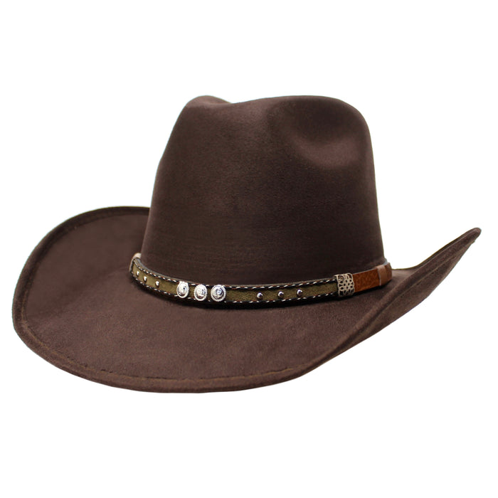Moksman Charlie Vaquero Suede Hat - Café