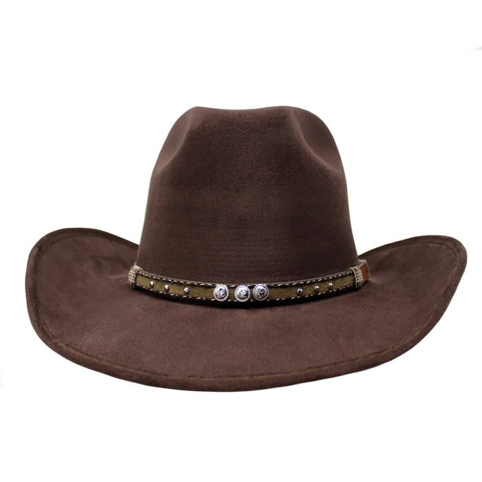 Moksman Charlie Vaquero Suede Hat - Café