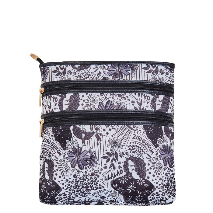 Women's monochrome crossbody sling bag for work, travel, and daily use-back view