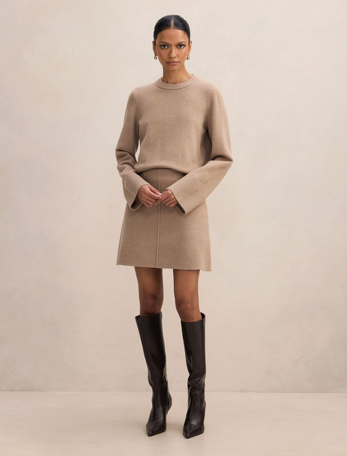 Natalie Petite Knit Mini Skirt Forever New
