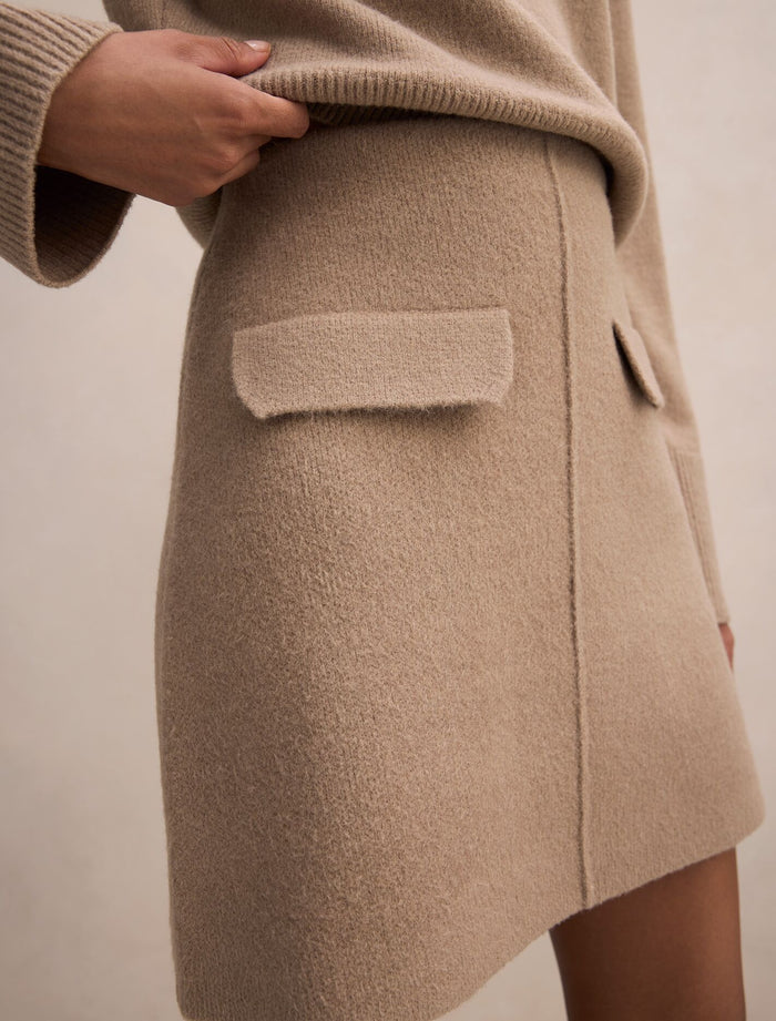 Natalie Petite Knit Mini Skirt Forever New