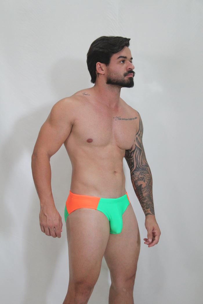NEON CURVED SWIM BRIEF