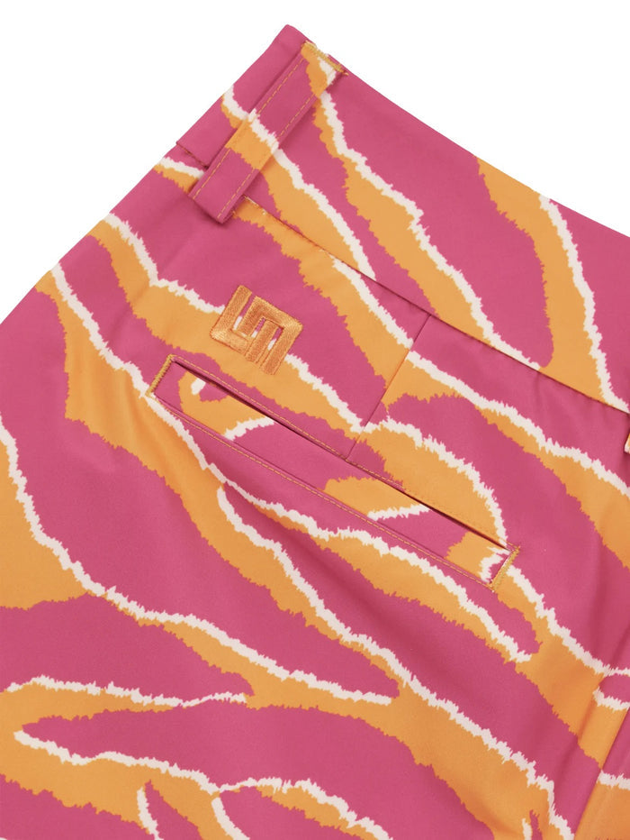 New Loudmouth Women's Bermuda Golf Shorts - Tarzan Orange Pink Size 10 MSP$78