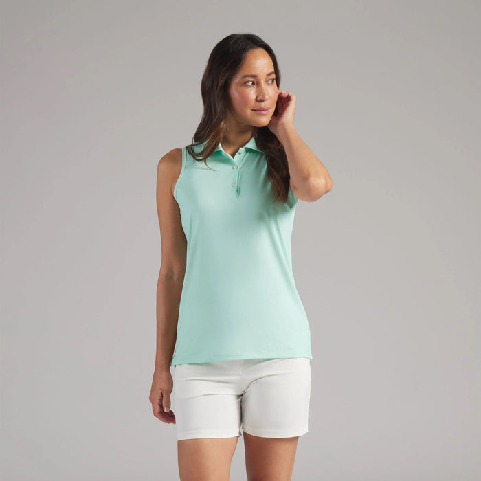 New Puma Women's Birdseye Sleeveless Golf Polo MSP$65
