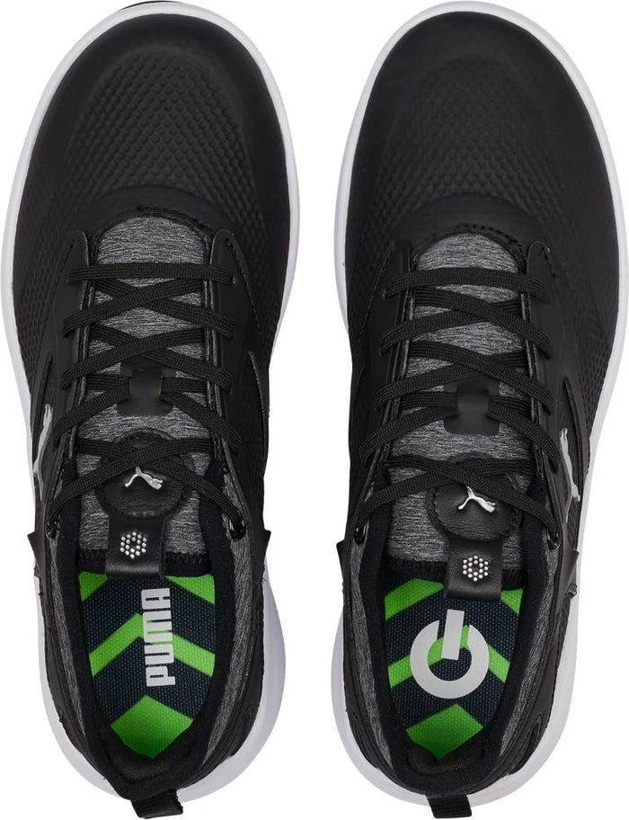 New Puma Women's Ignite Malibu Spikeless Golf Shoes Black/Silver MSP$110
