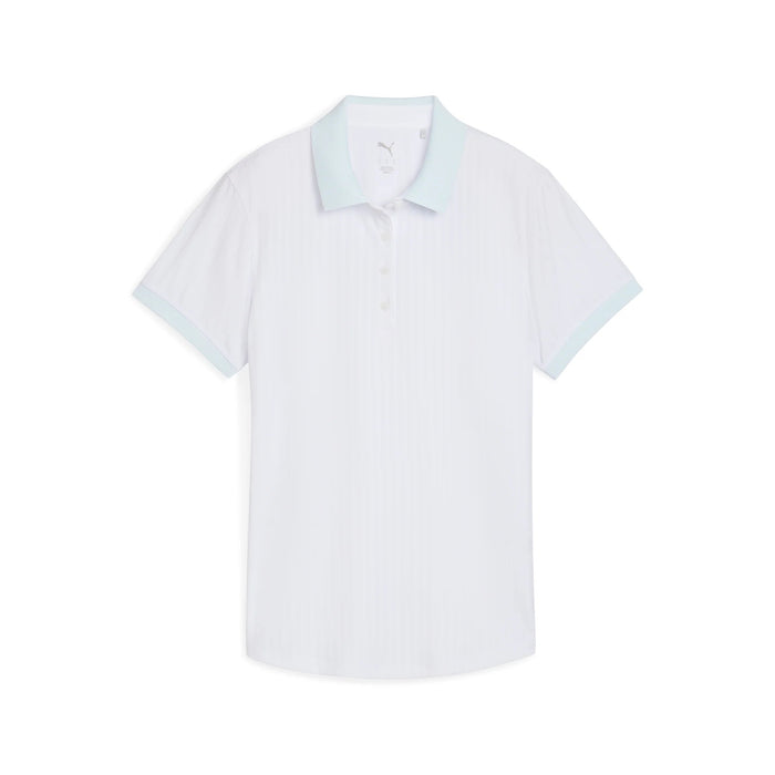 New Puma Women's MATTR Jaquard Stripe Short Sleeve Golf Polo MSP$