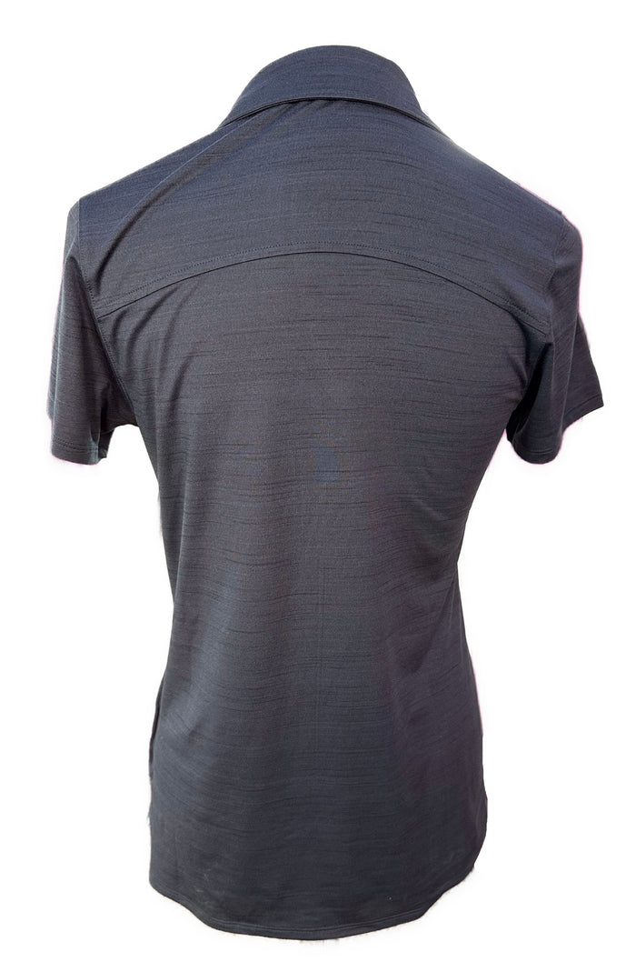New Puma Women's Navy Cloudspun Short Sleeve Golf Polo Size S MSP$60