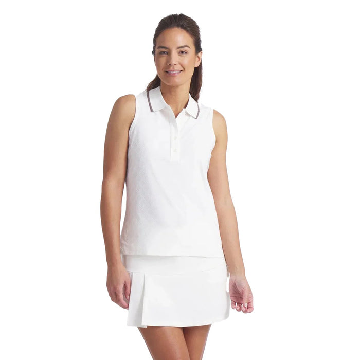 New Puma Women's X AP Jacquard Sleeveless Golf Polo MSP$75