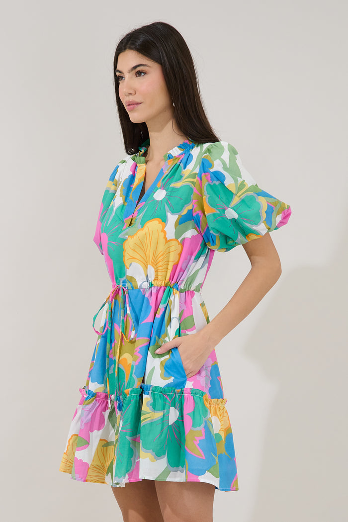 Noella Shift Mini Dress Floral