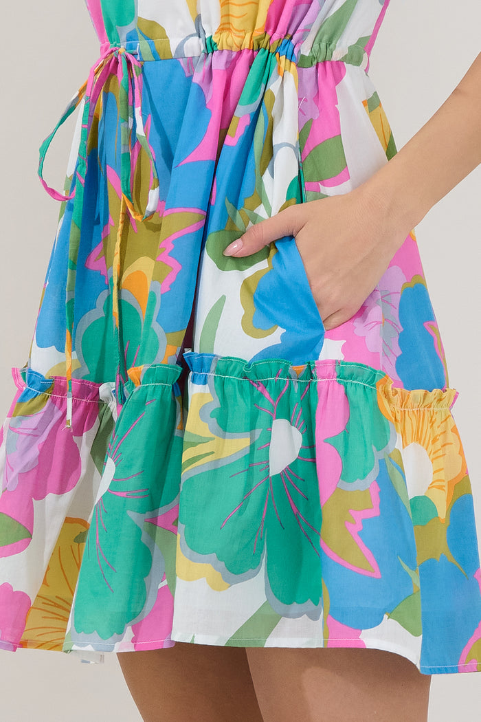 Noella Shift Mini Dress Floral