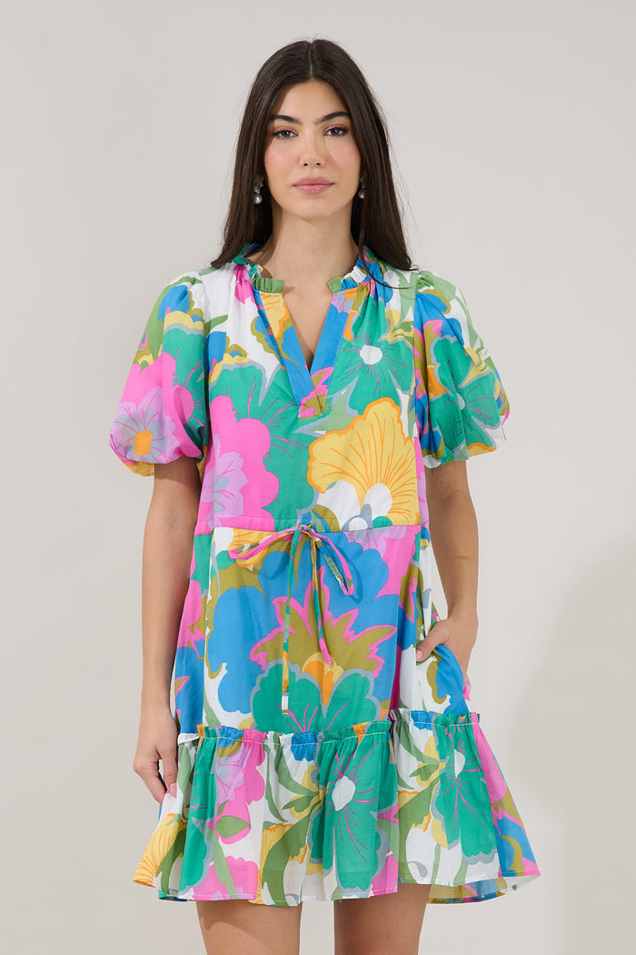 Noella Shift Mini Dress Floral