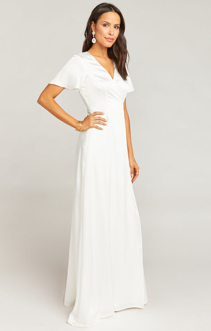 Ivory Luxe Satin