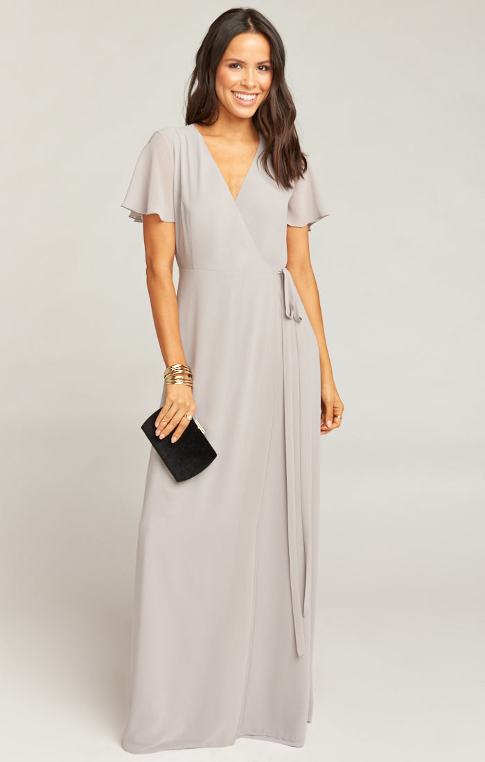 Dove Grey Chiffon