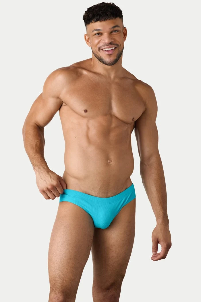 OAISIS CLASSIC SWIM BRIEF - CYAN