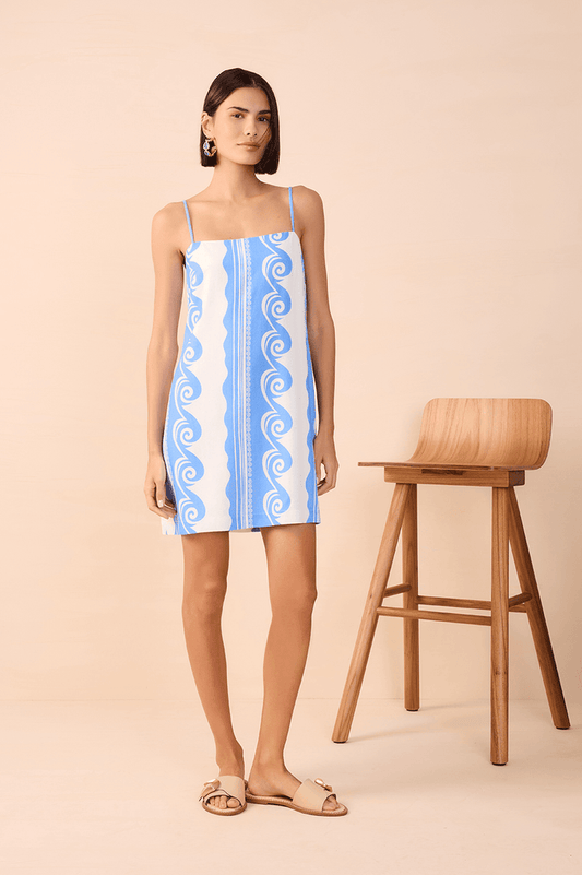 Ocean Print Mini Dress_1