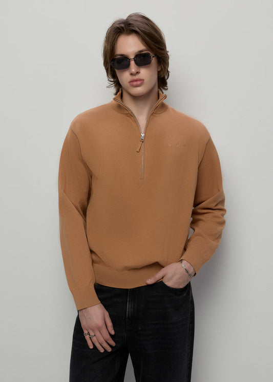 OVERSIZED FIT ZIP-TOP SWEATER