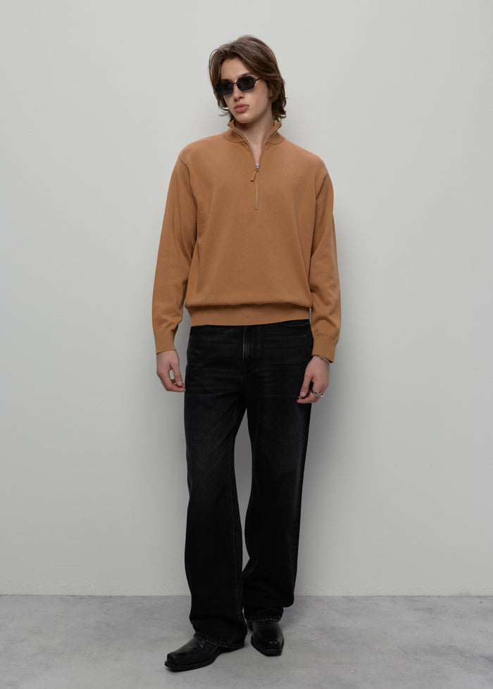OVERSIZED FIT ZIP-TOP SWEATER