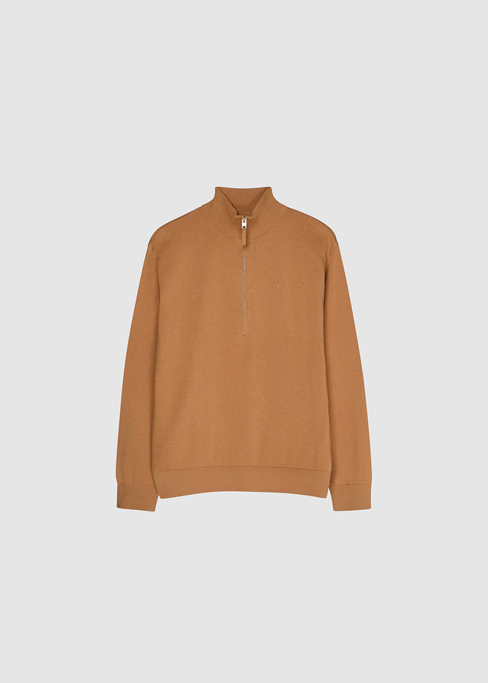 OVERSIZED FIT ZIP-TOP SWEATER