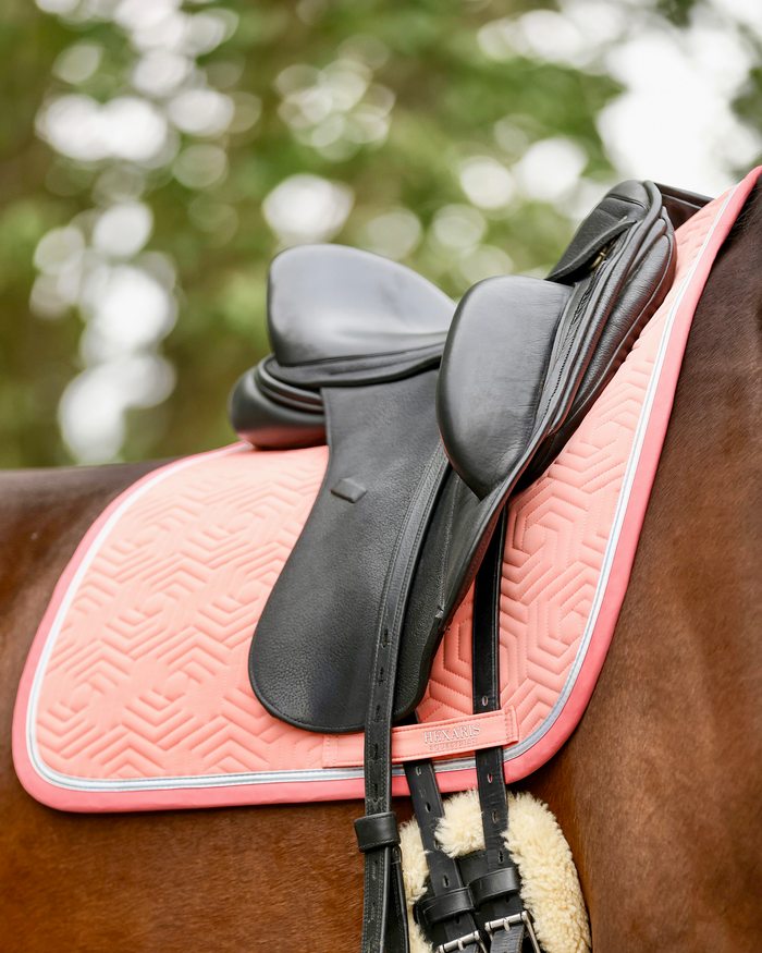 Paradiso Saddle Pad – Flamingo Peach