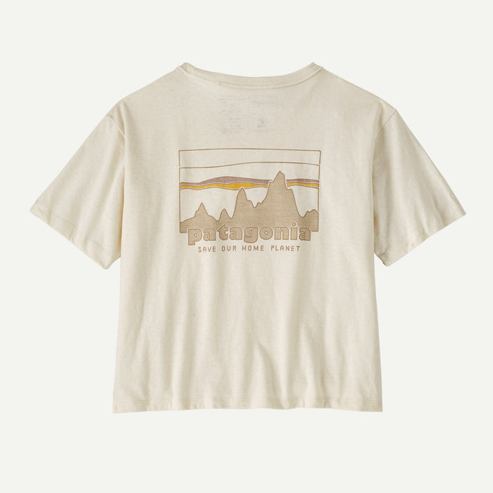 PATAGONIA '73 SKYLINE EASY CUT RESPONSIBILI-TEE BIRCH WHITE WOMENS T-SHIRT