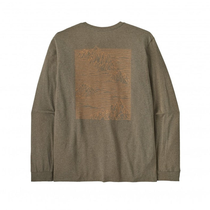 PATAGONIA LONG-SLEEVED STRATASPIRE RESPONSIBILLI-TEE WING GREY MENS SHIRT