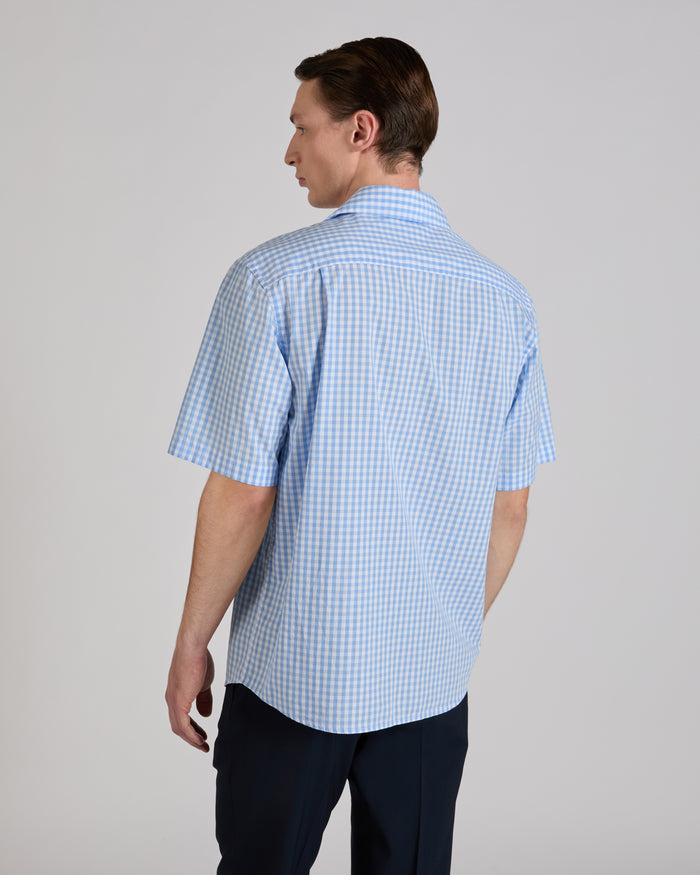 Patterned cotton overshirt