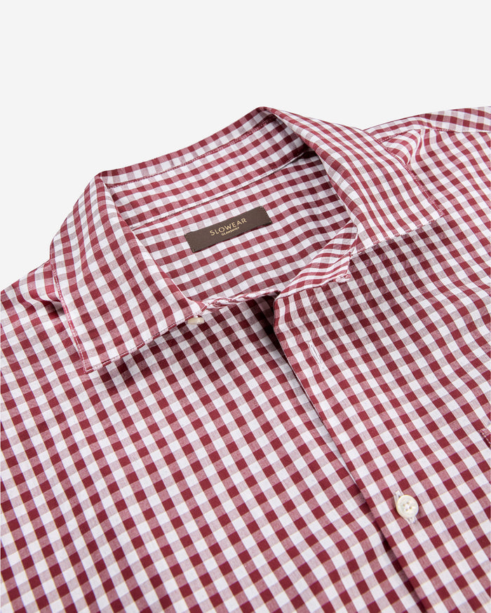 Patterned cotton overshirt