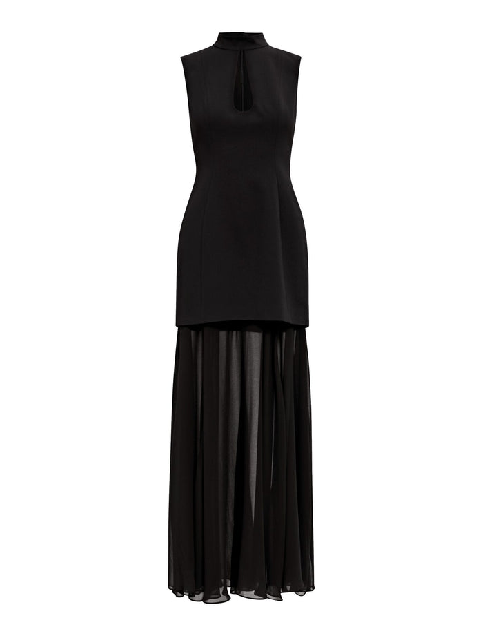 Pearl High Neck Underlay Dress Forever New