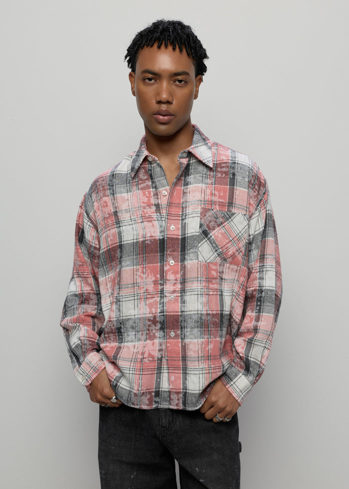 PINK CHECKED SHIRT