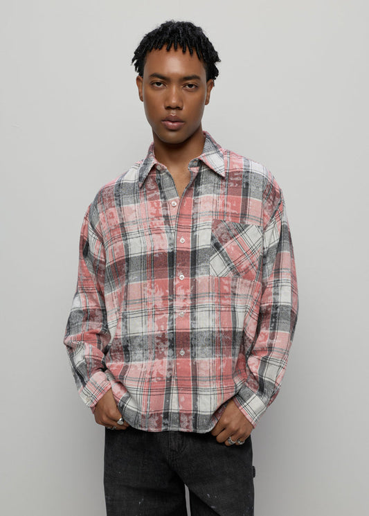 PINK CHECKED SHIRT