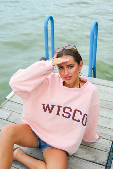 Pink Wisco Mock Neck